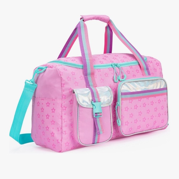 Handbags - Pink Stars Weekend Duffle Bag With Shoe Comparmenr